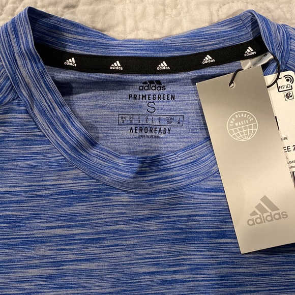 Adidas Prime Green Athletic Tee S - Picture 2 of 4